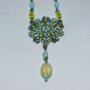 Delicate Vintage Inspired Floral Necklace